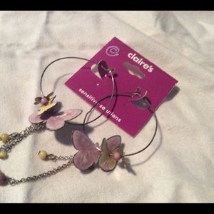 Butterfly Earrings from Claire’s NWT